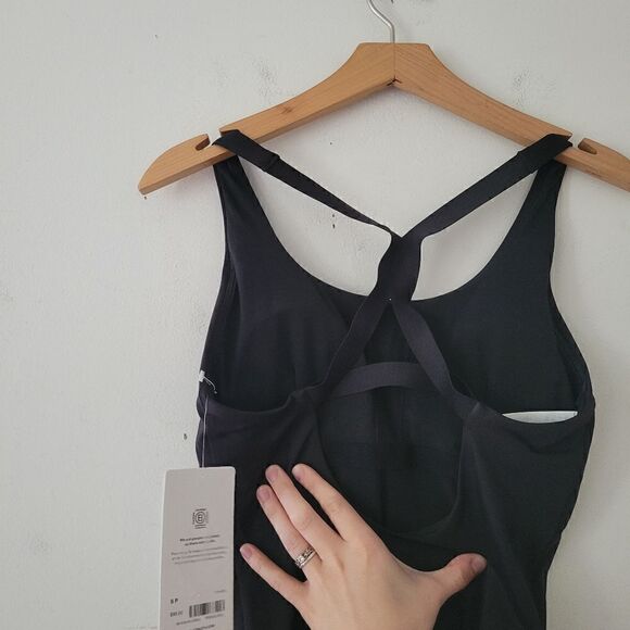 Athleta Malibu Swimsuit One Piece Black Strappy NWT Small - Picture 11 of 13